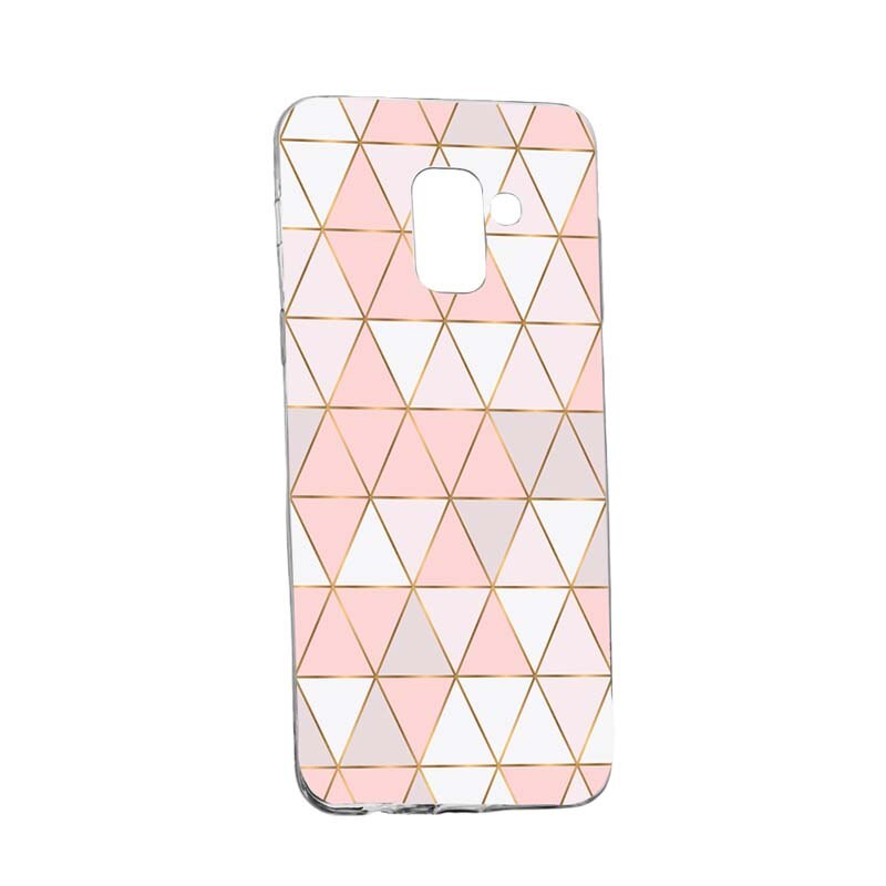 Husa Silicon, Transparent, Slim, Mozaic 94, Samsung Galaxy A8 2018 / A5 2018