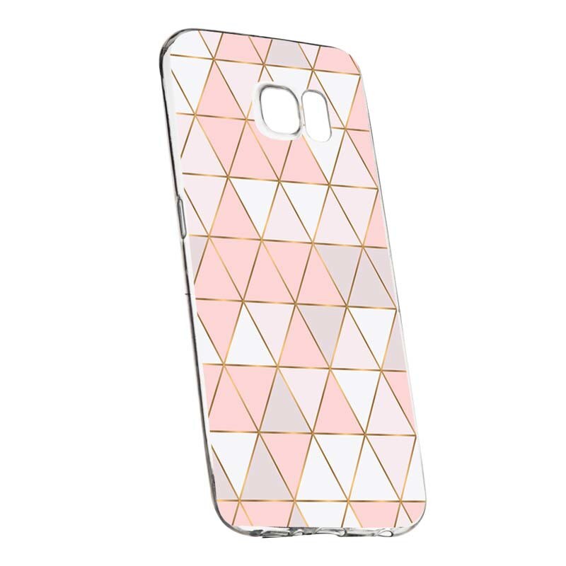 Husa Silicon, Transparent, Slim, Mozaic 94, Samsung Galaxy S6