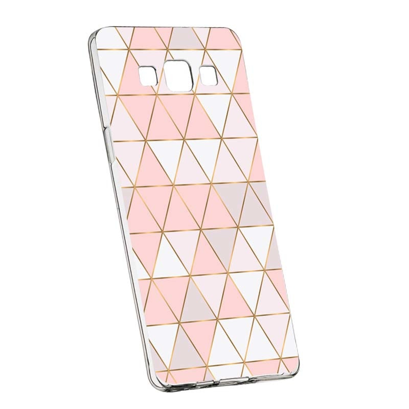 Husa Silicon, Transparent, Slim, Mozaic 94, Samsung Galaxy A3