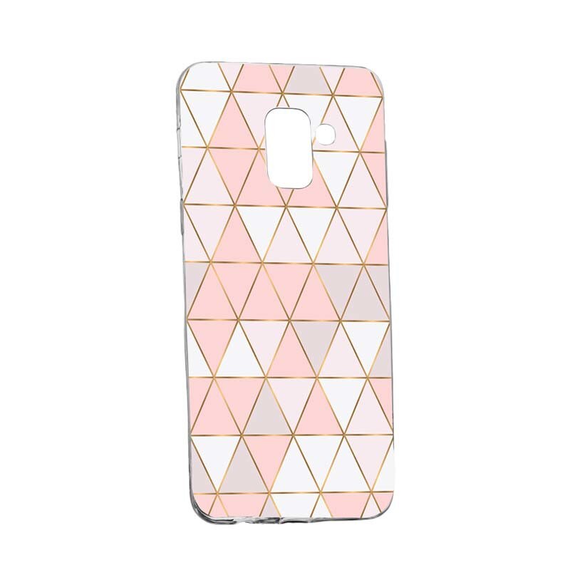 Husa Silicon, Transparent, Slim, Mozaic 94, Samsung Galaxy A6 2018