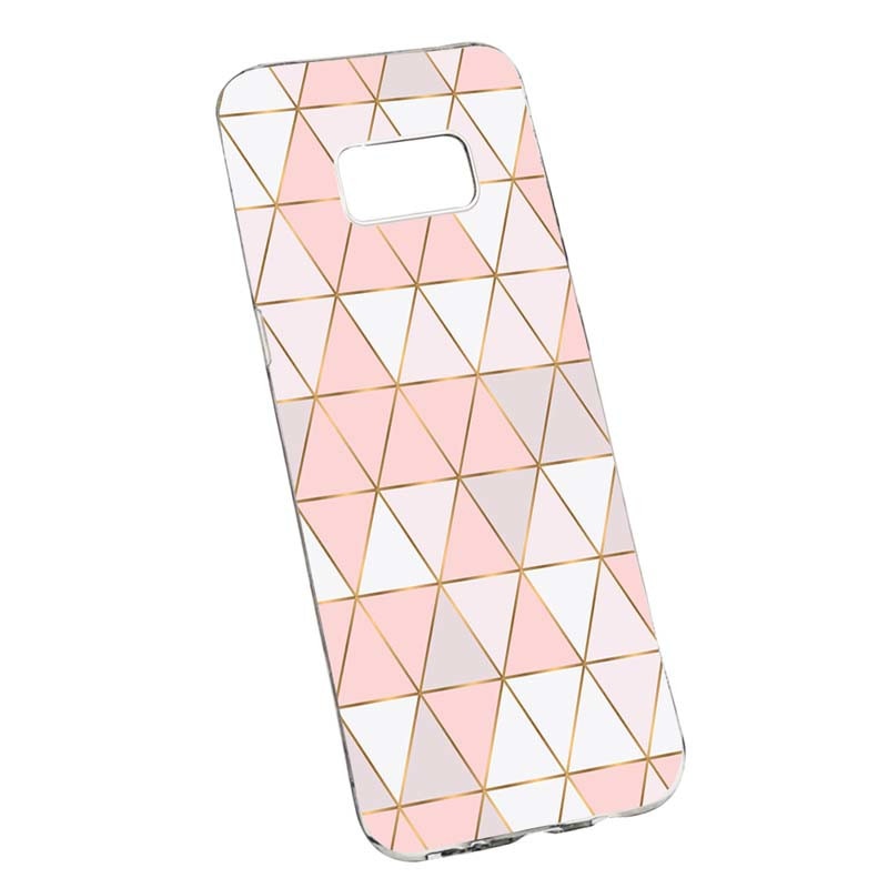 Husa Silicon, Transparent, Slim, Mozaic 94, Samsung Galaxy S8