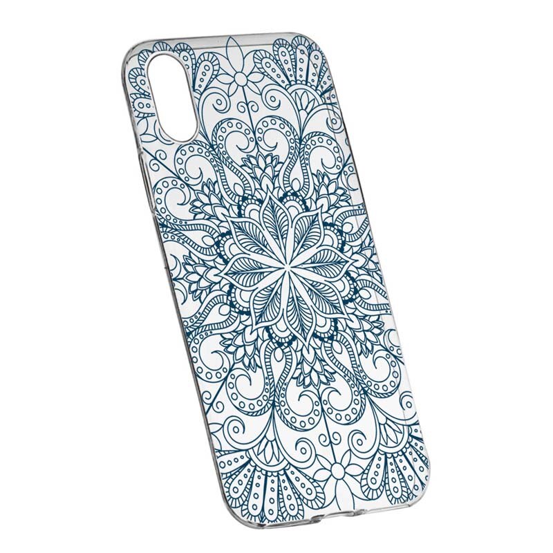 Husa Silicon, Transparent, Slim, Non Figurative 96, Apple iPhone X