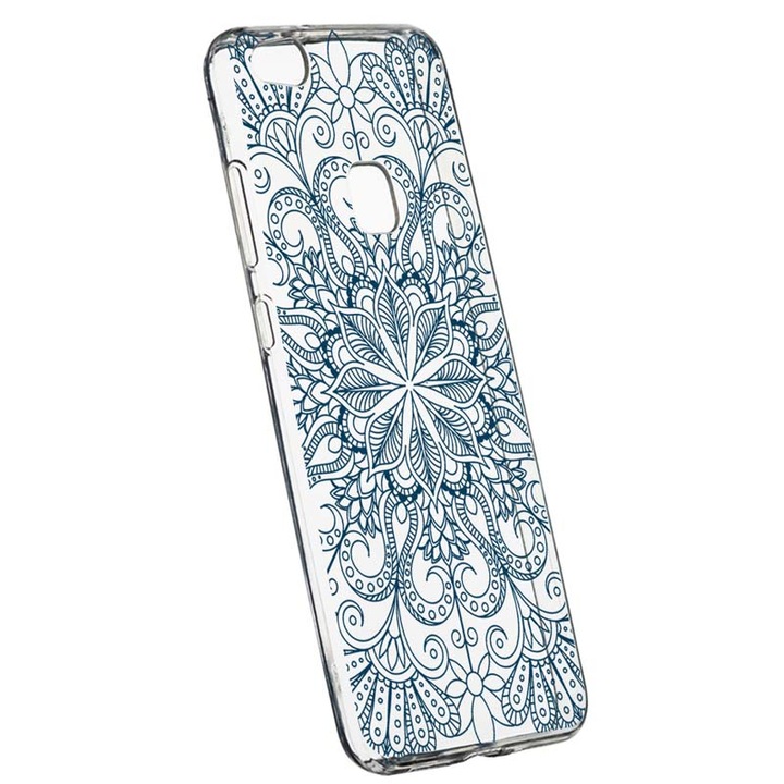 Husa Silicon, Transparent, Slim, Non Figurative 96, Huawei P10 LITE