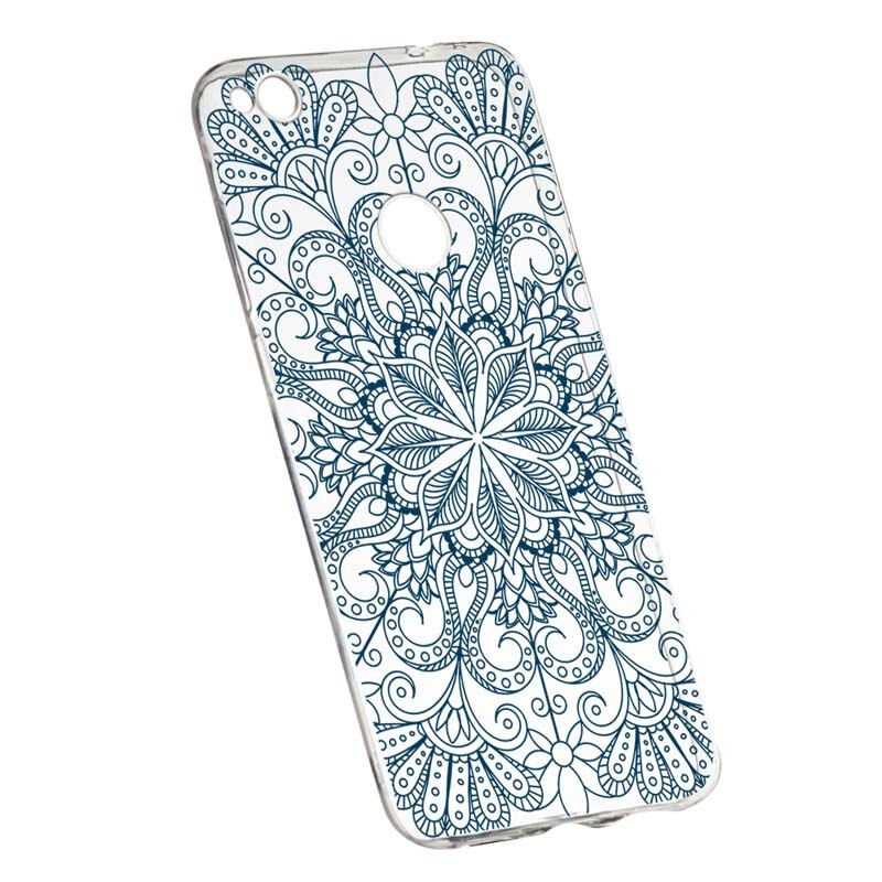 Husa Silicon, Transparent, Slim, Non Figurative 96, Huawei P9 Lite 2017