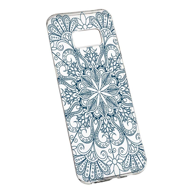 Husa Silicon, Transparent, Slim, Non Figurative 96, Samsung Galaxy S8