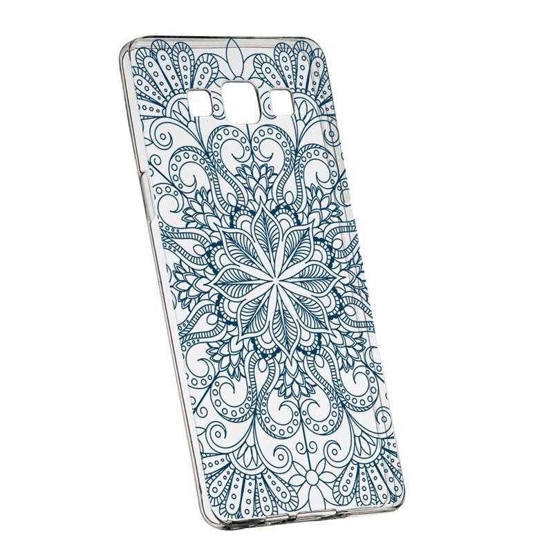 Husa Silicon, Transparent, Slim, Non Figurative 96, Samsung Galaxy A3