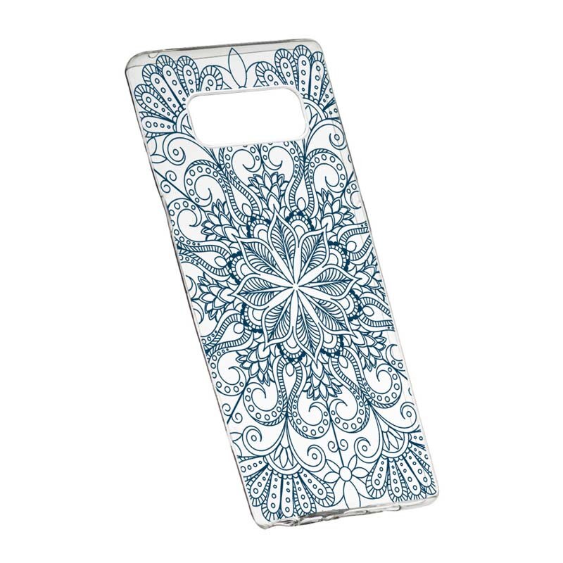 Husa Silicon, Transparent, Slim, Non Figurative 96, Samsung Galaxy Note 8