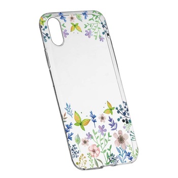 Husa Silicon, Transparent, Slim, ButterFly - Flowers 95, Xiaomi Mi 6X / Mi A2 Husa Silicon, Transparent, Slim, ButterFly - Flowers 95, Xiaomi Mi 6X / Mi A2