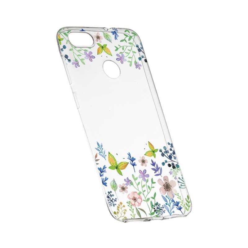 Husa Silicon, Transparent, Slim, ButterFly - Flowers 95, Huawei P9 Lite Mini