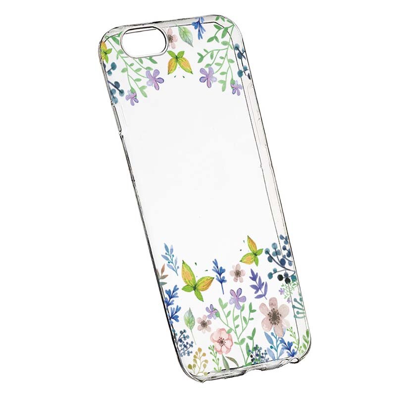 Husa Silicon, Transparent, Slim, ButterFly - Flowers 95, Apple iPhone 7 Plus / 8 Plus