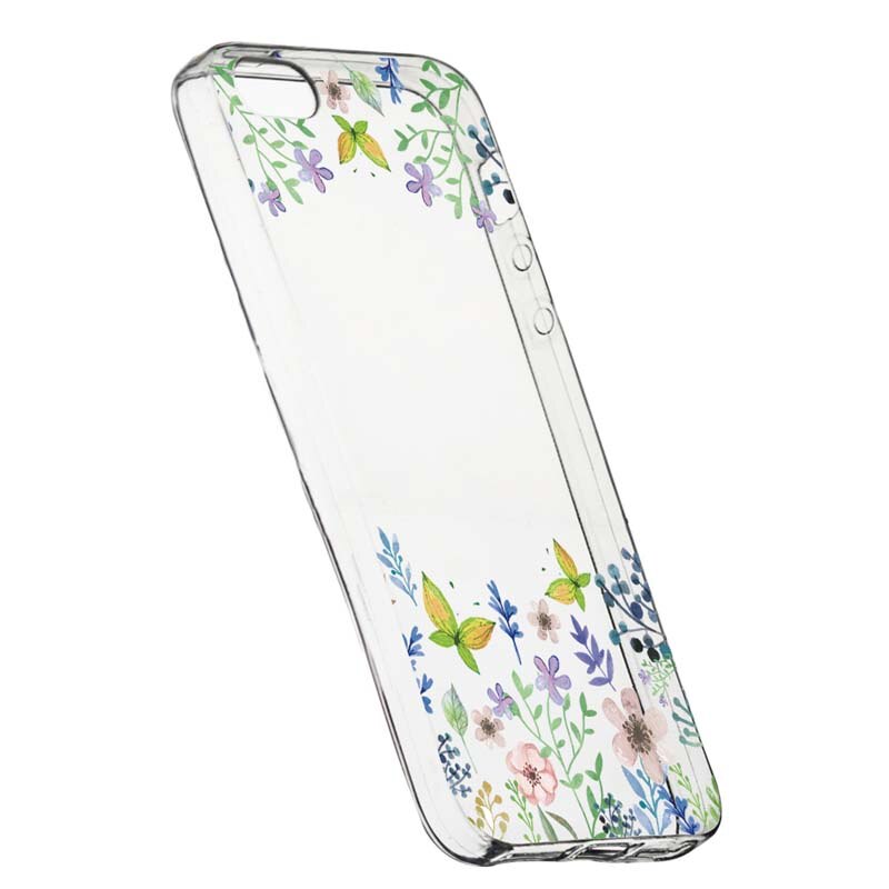Husa Silicon, Transparent, Slim, ButterFly - Flowers 95, Xiaomi Mi5S