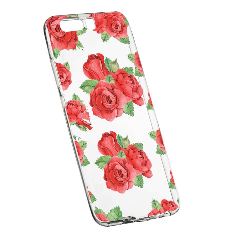 Husa Silicon, Transparent, Slim, Rose 97, Huawei Honor 10