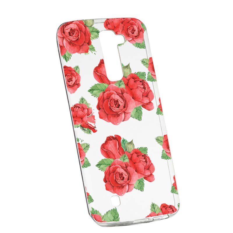 Husa Silicon, Transparent, Slim, Rose 97, LG G7 ThinQ