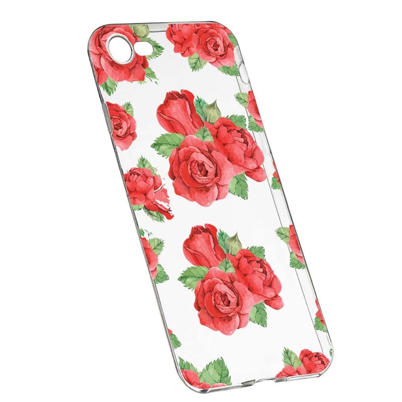 Husa Silicon, Transparent, Slim, Rose 97, Apple iPhone 6 / 6S