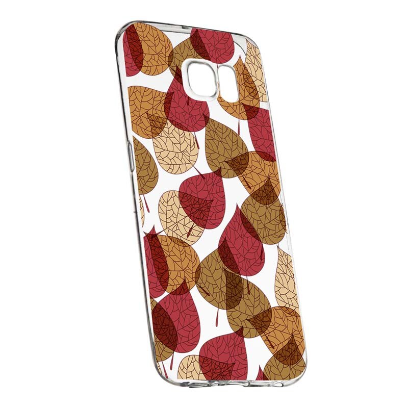 Husa Silicon, Transparent, Slim, Frunze 98, Samsung Galaxy S7