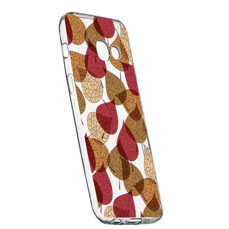 Husa Silicon, Transparent, Slim, Frunze 98, Samsung Galaxy A5 2017