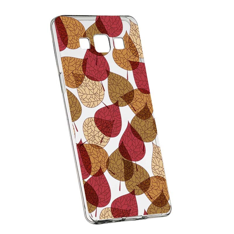 Husa Silicon, Transparent, Slim, Frunze 98, Samsung Galaxy J3 2016