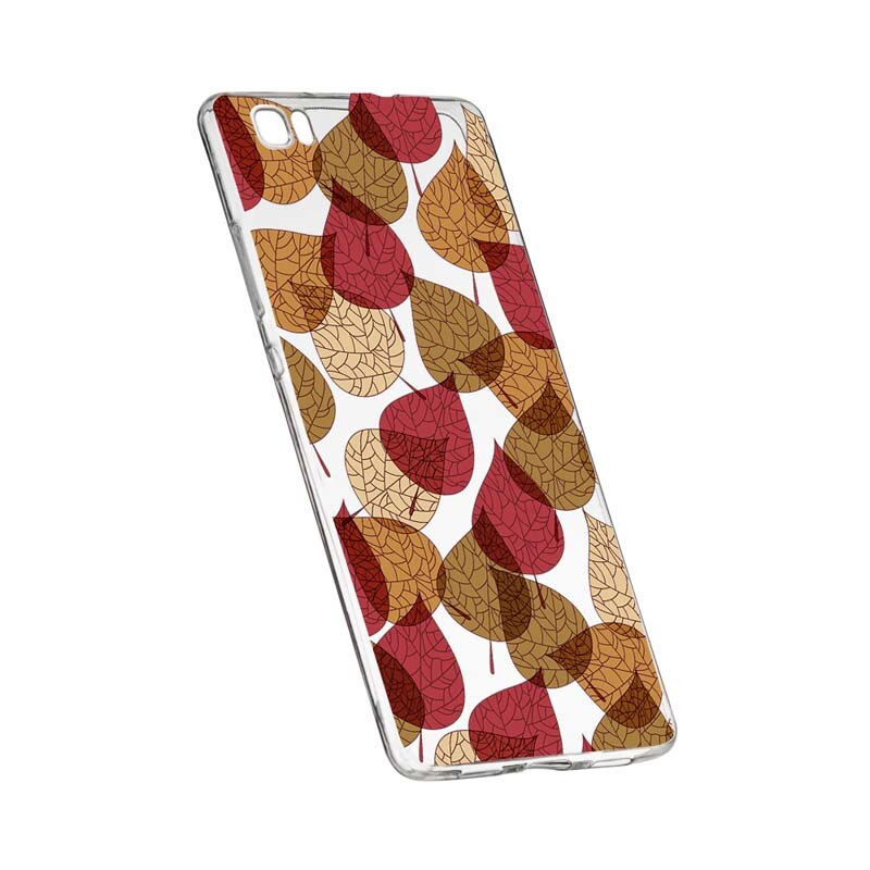 Husa Silicon, Transparent, Slim, Frunze 98, Huawei P8 LITE