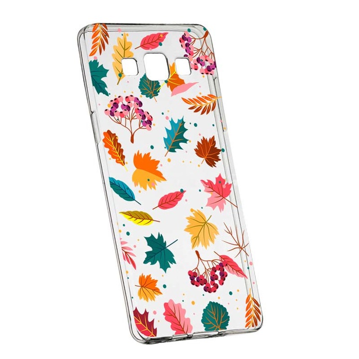 Husa Silicon, Transparent, Slim, Frunze, 99, Huawei MATE 10