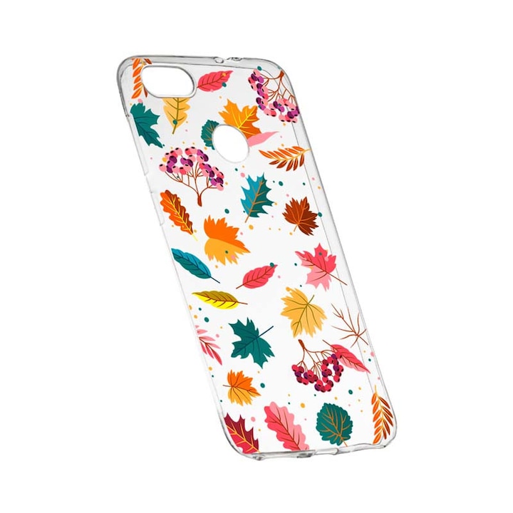 Силиконов калъф, прозрачен, тънък, листа, 99, HTC Desire 12 Plus