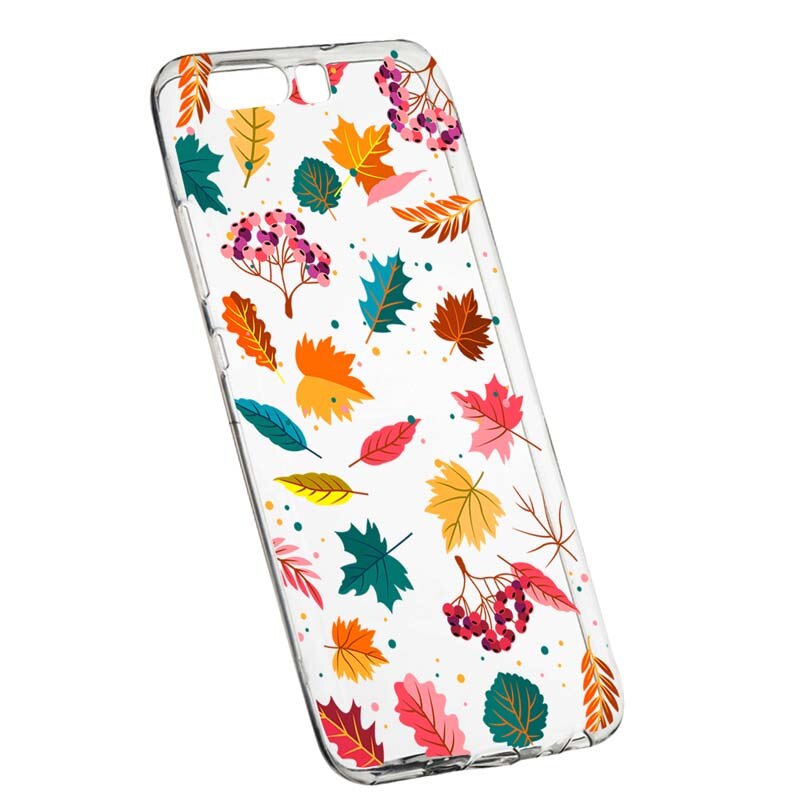 Husa Silicon, Transparent, Slim, Frunze, 99, Huawei HONOR 9