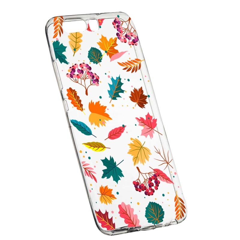 Husa Silicon, Transparent, Slim, Frunze, 99, Huawei Nova 2S
