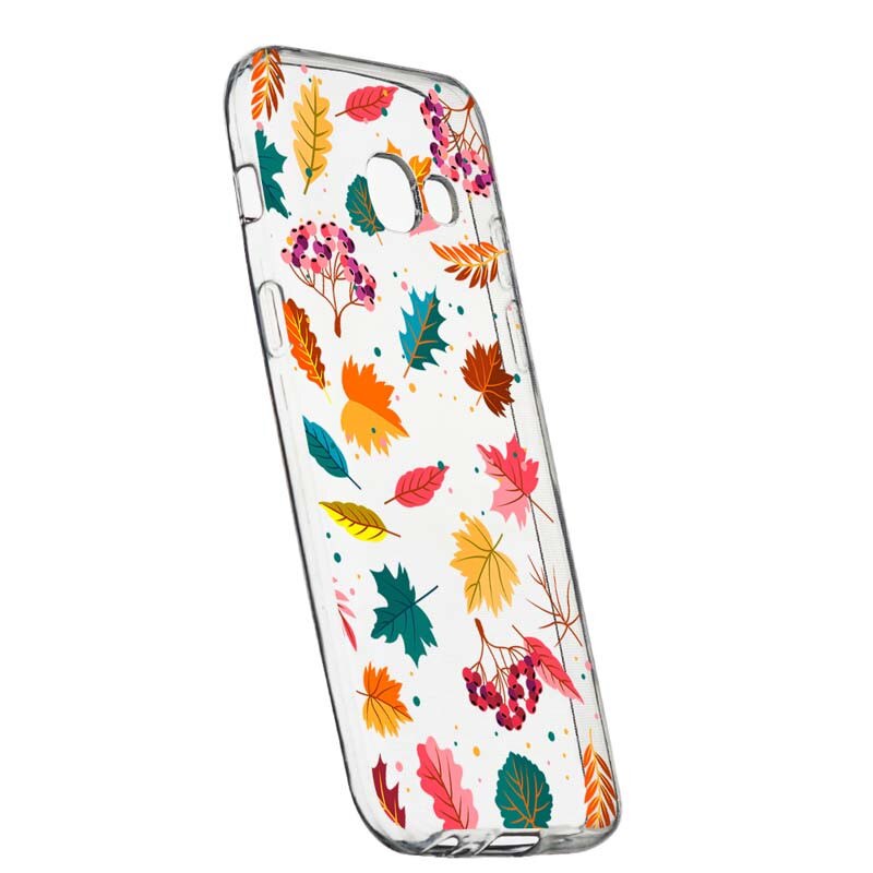 Husa Silicon, Transparent, Slim, Frunze, 99, Samsung Galaxy A5 2016