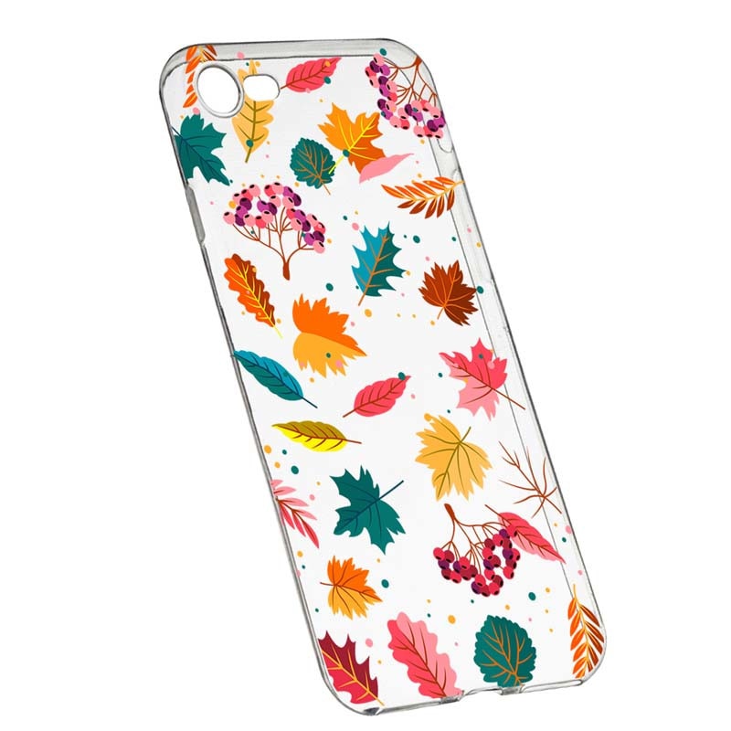 Husa Silicon, Transparent, Slim, Frunze, 99, Apple iPhone 6 / 6S