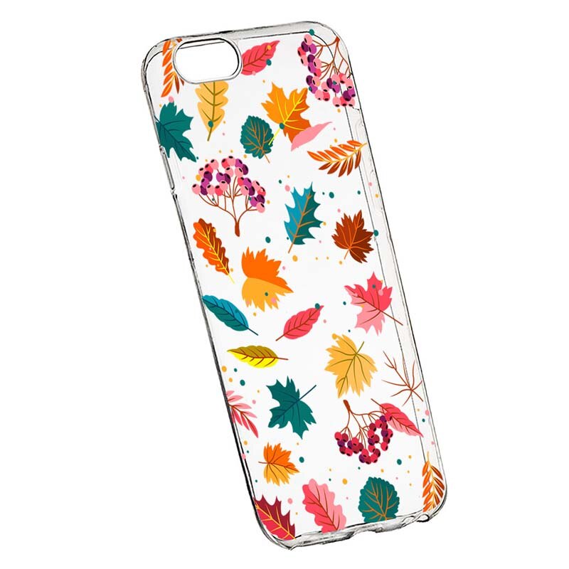 Husa Silicon, Transparent, Slim, Frunze, 99, Apple iPhone 6 PLUS / 6S PLUS