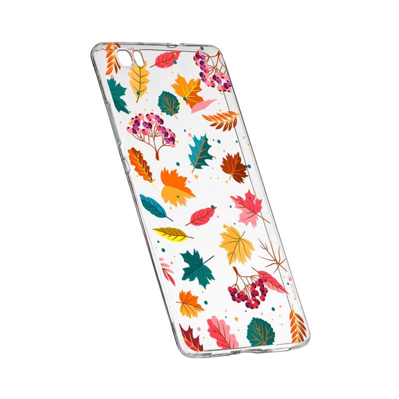 Husa Silicon, Transparent, Slim, Frunze, 99, Huawei P8 LITE