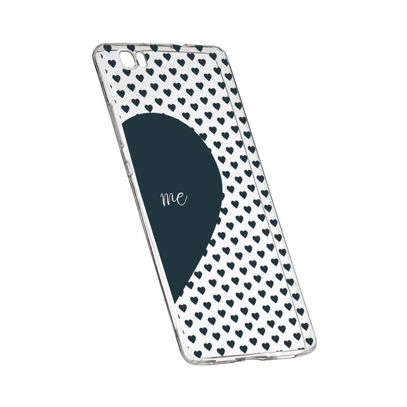 Husa Silicon, Transparent, Slim, Love Me + You, 100, Huawei Honor 4A