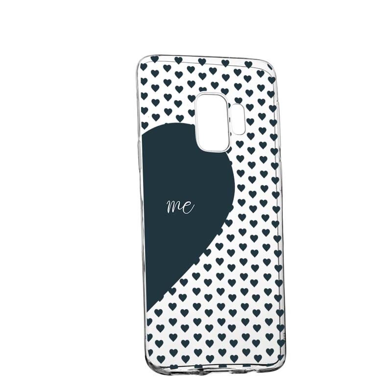 Husa Silicon, Transparent, Slim, Love Me + You, 100, Samsung Galaxy J4 2018