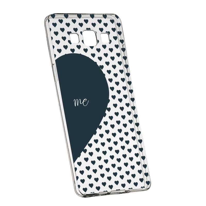 Husa Silicon, Transparent, Slim, Love Me + You, 100, Samsung Galaxy J5 2016