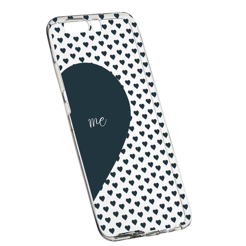 Husa Silicon, Transparent, Slim, Love Me + You, 100, Huawei Honor 10