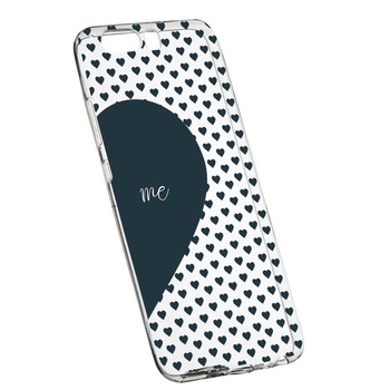 Husa Silicon, Transparent, Slim, Love Me + You, 100, Huawei Y6 2018 Husa Silicon, Transparent, Slim, Love Me + You, 100, Huawei Y6 2018