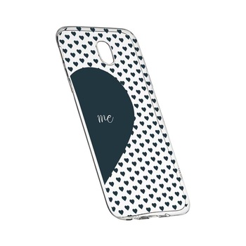 Husa Silicon, Transparent, Slim, Love Me + You, 100, Samsung Galaxy J7 2017 Husa Silicon, Transparent, Slim, Love Me + You, 100, Samsung Galaxy J7 2017
