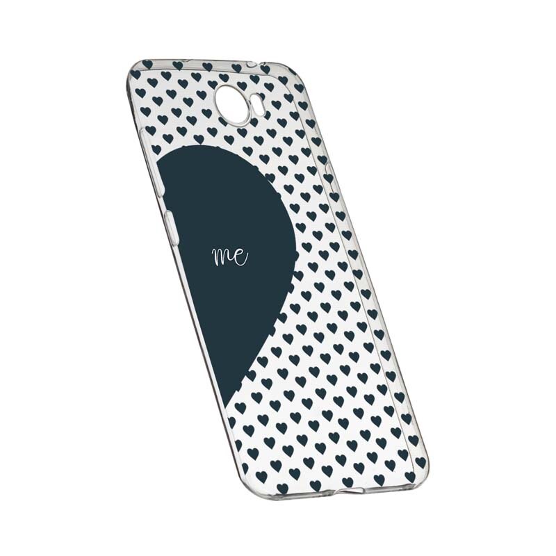Husa Silicon, Transparent, Slim, Love Me + You, 100, Huawei Y7 / Enjoy 7 Plus / Nova Lite Plus 2017