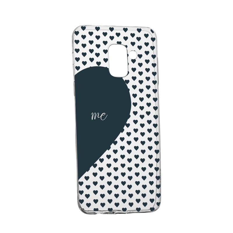 Husa Silicon, Transparent, Slim, Love Me + You, 100, Samsung Galaxy J6 2018