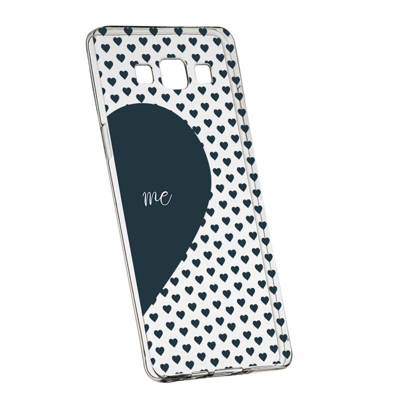 Husa Silicon, Transparent, Slim, Love Me + You, 100, Samsung Galaxy J7 2016