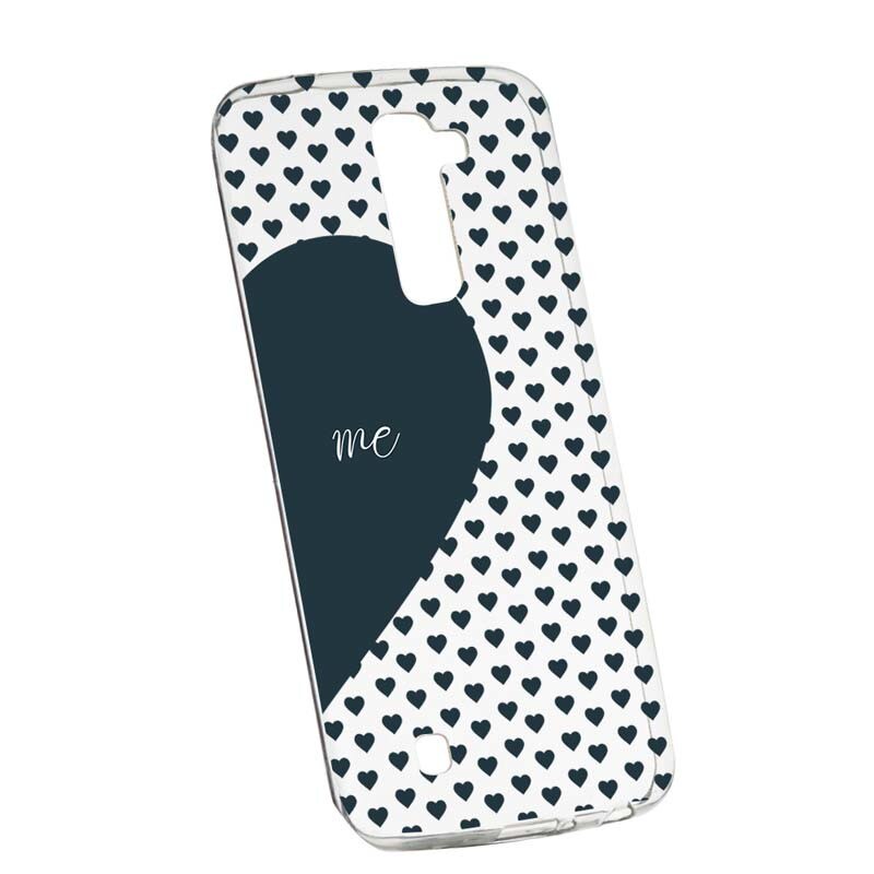 Husa Silicon, Transparent, Slim, Love Me + You, 100, LG G7 ThinQ