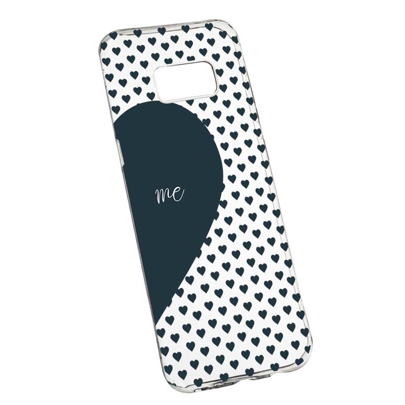 Husa Silicon, Transparent, Slim, Love Me + You, 100, Samsung Galaxy S8