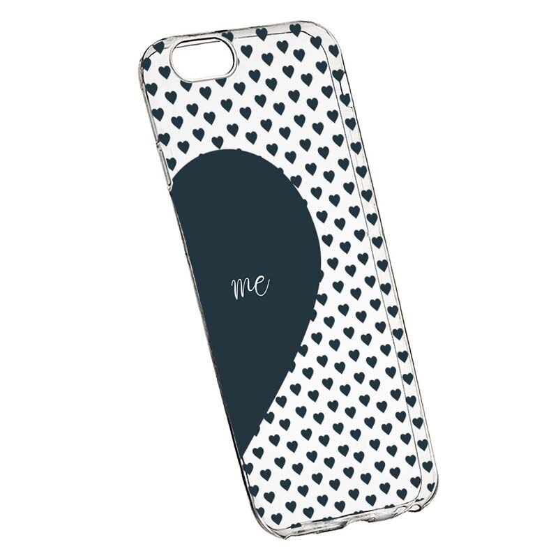Husa Silicon, Transparent, Slim, Love Me + You, 100, Xiaomi Mi A1