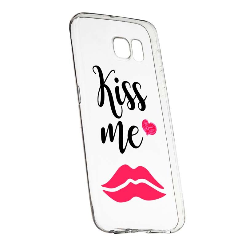 Husa Silicon, Transparent, Slim, Kiss Me, 103, HTC U Ultra