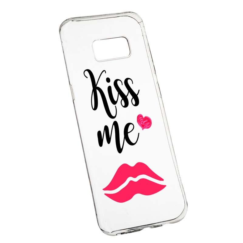 Husa Silicon, Transparent, Slim, Kiss Me, 103, Samsung Galaxy S8 Plus