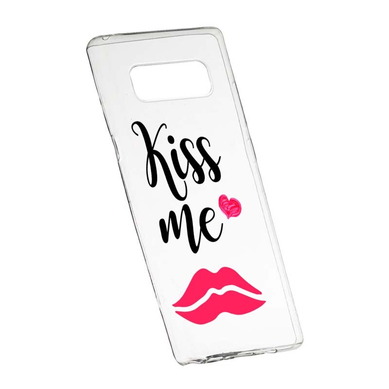 Husa Silicon, Transparent, Slim, Kiss Me, 103, Samsung Galaxy Note 8