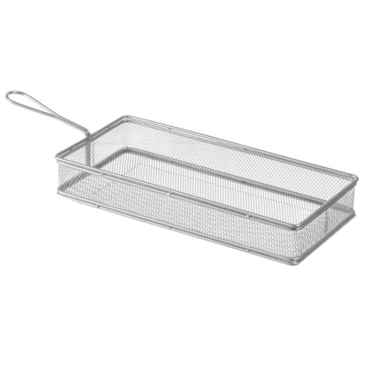 Cos servire dreptunghiular mini-fry, Hendi, otel inoxidabil