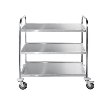 Carucior depozitare si debarasare cu 3 rafturi, Hendi, otel inoxidabil, sarcina/raft 75 kg Carucior depozitare si debarasare cu 3 rafturi, Hendi, otel inoxidabil, sarcina/raft 75 kg