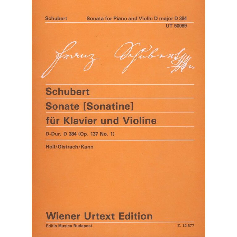 Schubert, Franz: Sonate D-dur Op.137