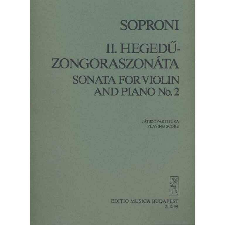 Soproni József: Sonata No. 2