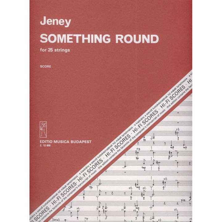 Jeney Zoltán: Something Round for 25 strings - playing score